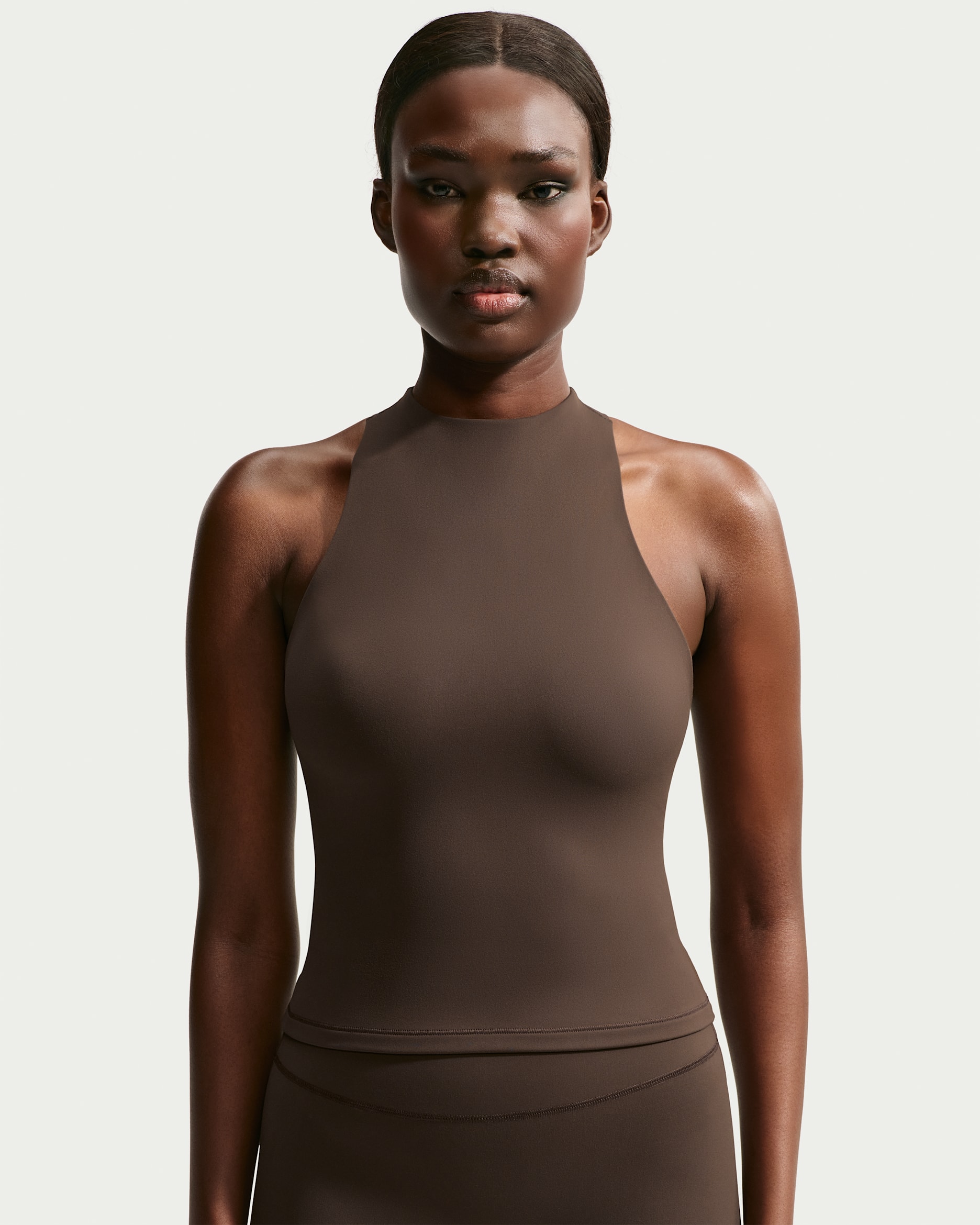 NIKE SKIMS モックネック レーサーバック タンクトップ　Lサイズ NikeSKIMS Matte Women's Mock-Neck Racerback Tank Top. Nike.com